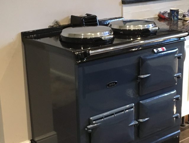 Aga Deluxe. Oil fired. Anthracite.